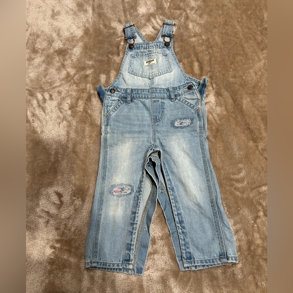 OshKosh B'gosh Light Blue Denim Overalls - Picture 1 of 3